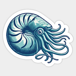 Nautilus art Sticker